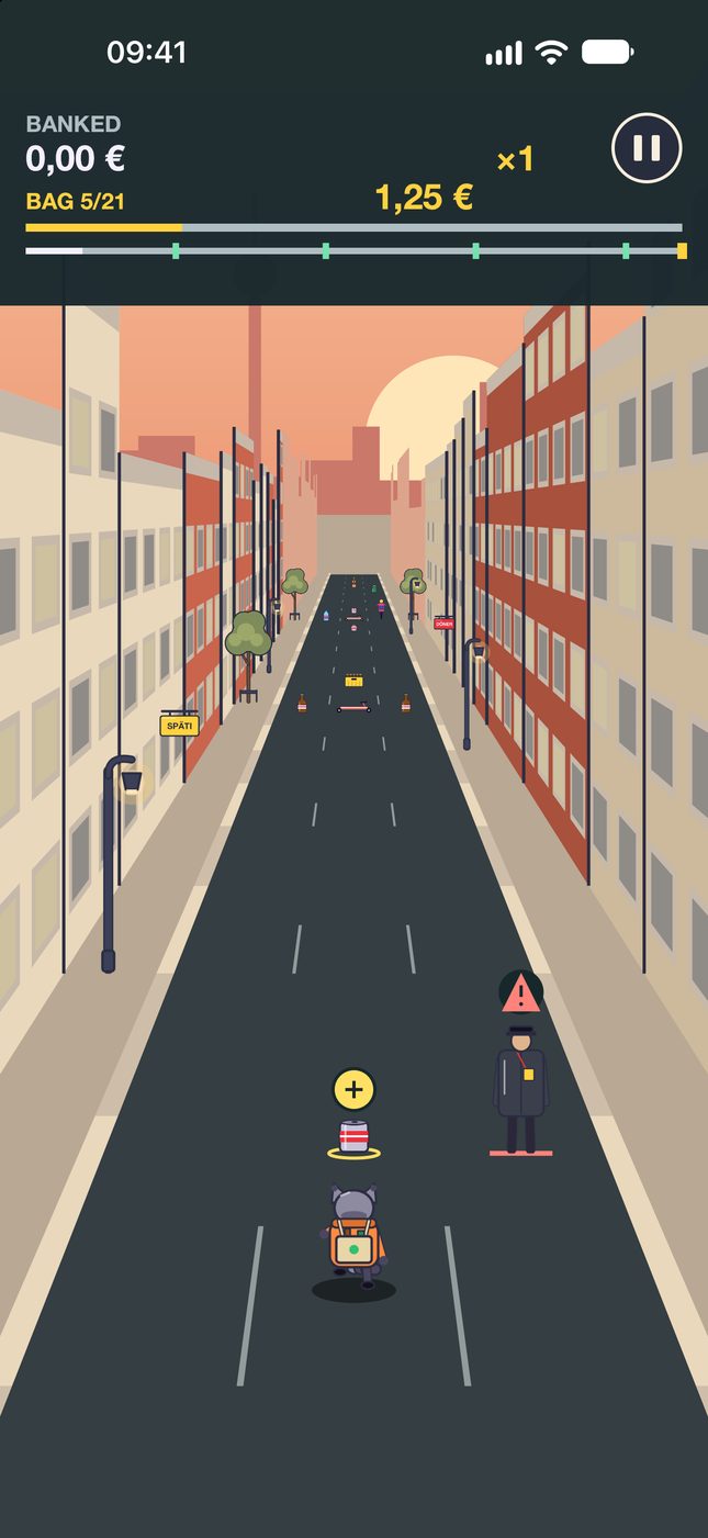 Bottle Run: Berlin gameplay on a Kreuzberg street